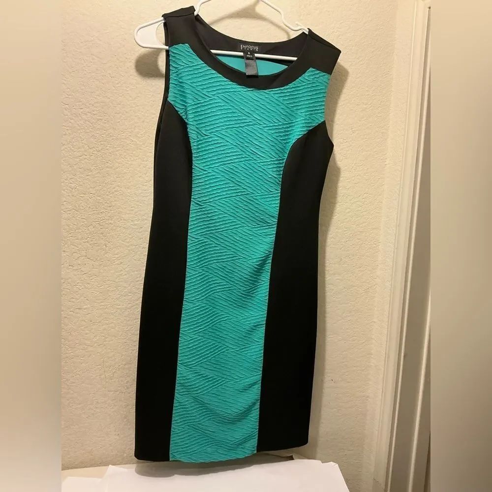 En Focus Studio Womens Green black Dress Size 6